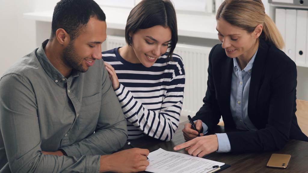 Homeowners planning a home renovation using HELOC financing